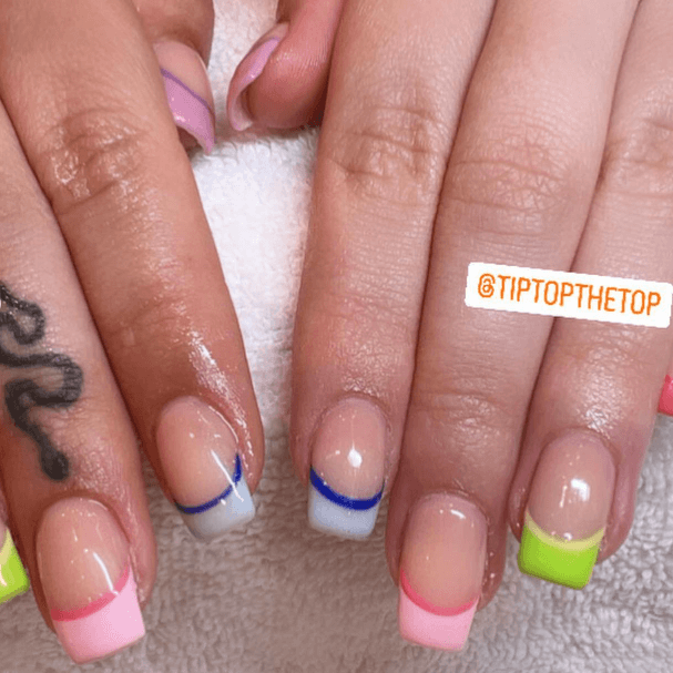 regenboog nagels - Tip Top Nagels